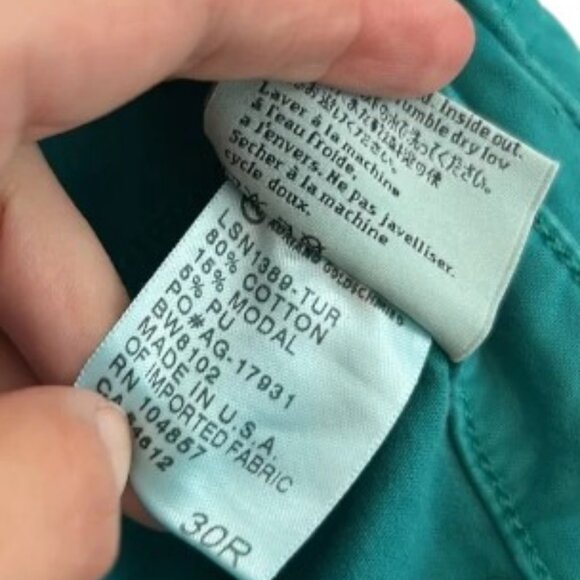 AG Adriano Goldschmied teal supper skinny ankle jeans size 30 NWT - Picture 10 of 10
